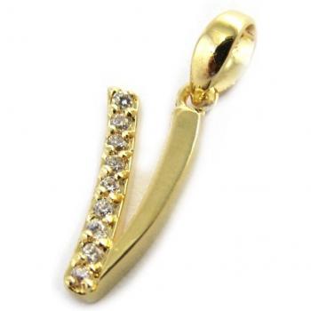 Lettre V Or (21x10 mm) – Les Trésors de Lily M8762
