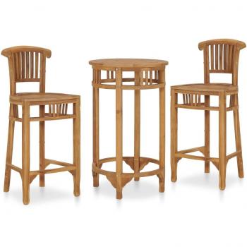 Set Bar Giardino 3 pz in Legno Teak