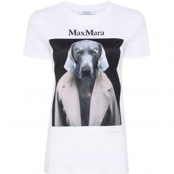 Max Mara Women's White T-Shirt Size S