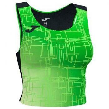 Canotta Joma Elite VIII Nera Verde Donna Taglia S