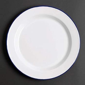 Olympia Enameled Steel Dinner Plate Set