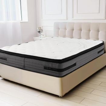 Molle alla Francese Costway – 140×200 cm con Schiuma Resiliente Ecologica