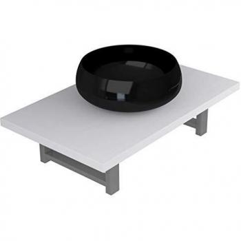VidaXL Ceramic White Two Piece Bathroom Set