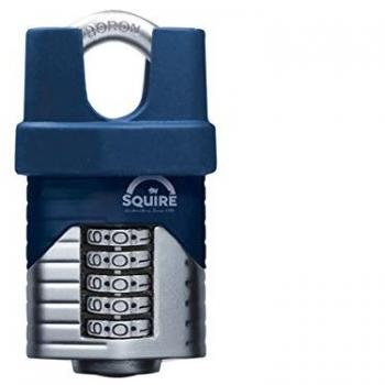 Henry Squire Vulcan 5 Wheel Closed Shackle Combination Padlock 60mm