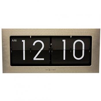 NeXtime 5198ZI „BIG FLIP“ – Klappzahlenuhr für Tisch oder Wand, 36×16,7 cm