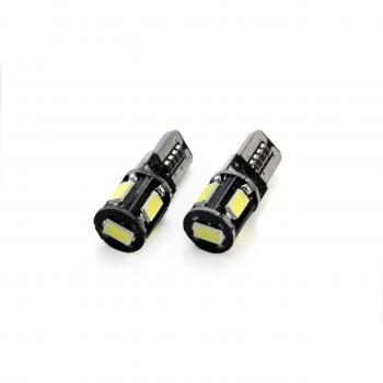 CanBus LED Ampoule 5730 T10 5 SMD Blanc – Référence AMIO‑01628