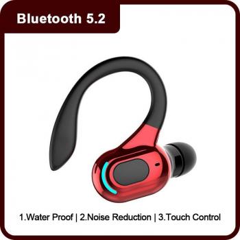 Bluetooth 5.2 Wireless Earphones with Microphone, Mini Headsets, 24-Hour Battery for iPhone and Xiaomi