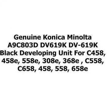 Konica Minolta A9C803D Developer, 600K Pages, Black