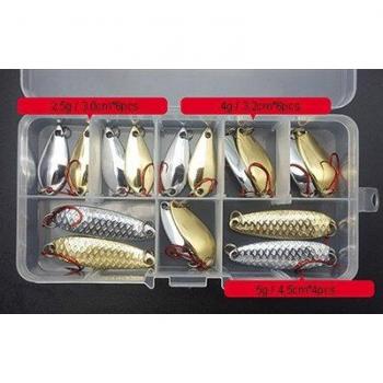 Combo de Cucharas Pesca Salada 2g‑12g mixta