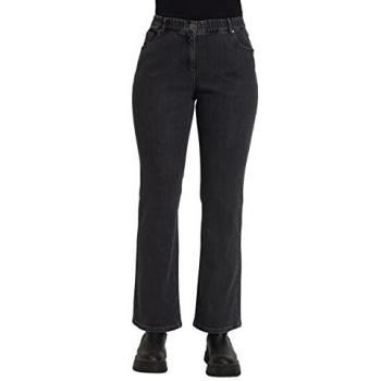 Ulla Popken Damen Bootcut-Jeans Marie, grau, Größe 50