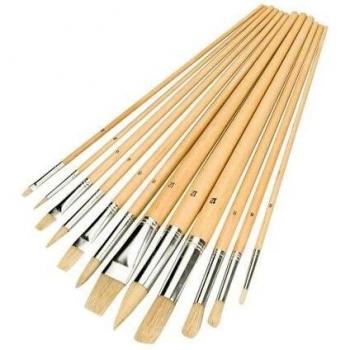 Lot de 12 pinceaux Silverline 282606