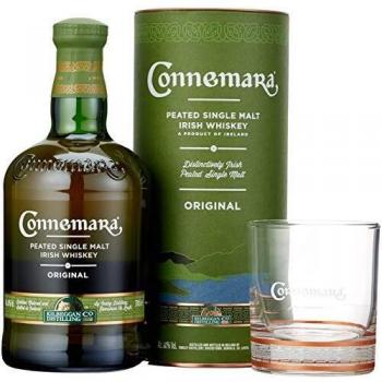 Connemara Peated Irish Single Malt Whiskey inkl. Glas 40% 0,7l
