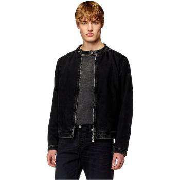 Chaqueta de hombre Diesel con cremallera negra
