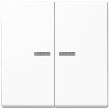 Rocker Push‑Button White Cover Plate