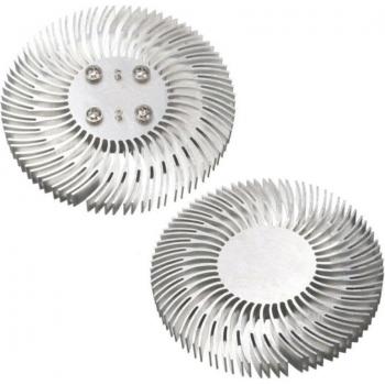 10W LED Round Aluminum Heat Sink 90mm x 10mm