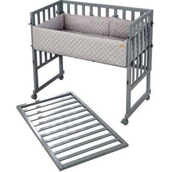 Roba Culla & Lettino co sleeping 3in1 con barriera Style, grigio