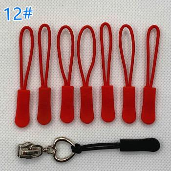 10er Set bunte Reißverschluss Nylon Seile, Anti-Rutsch Gürtel mit Gummiklaue, passend für jedes Material, Zugverschluss