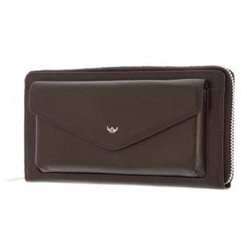 Valencia Portamonete Golden Head Marrone Oscuro