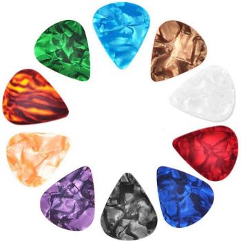 Set de Plectra Lisa para Guitarras Acústicas y Eléctricas 10p