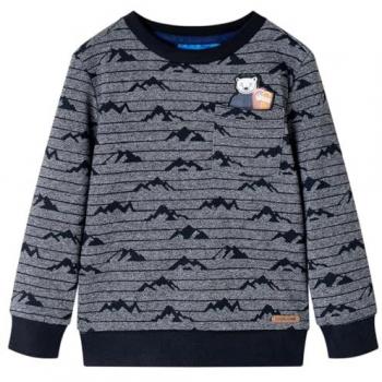 VidaXL Kids' Hoodie Navy Melange 140