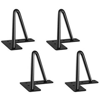 Stahlhaarnadel‑Tischbein Set – 4×, Couchtisch