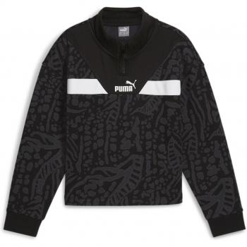 PUMA Sweatshirt mit Kapuze für Mädchen »POWER HYPERNATURAL AOP«