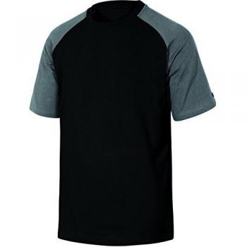 Camiseta de algodón Match Spring, 180 g/m2, color negro y gris, talla L