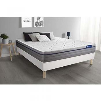 Colchón y Somier Actimemo Zen 140x190 cm – 7 Zonas de Soporte con Espuma Viscoelástica