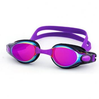 Silicone swimming eyewear for adults with anti-fog feature
