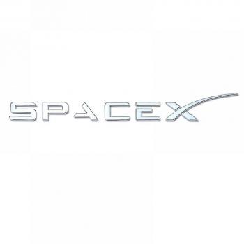 Logotipo de Metal Spacex para Tesla Y, 3, X y S