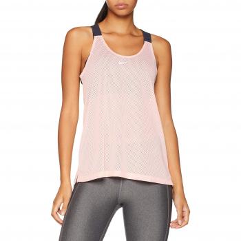 Nike Damen Elastika Mesh Tanktop, rosa, Gridiron/White
