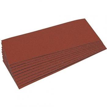 Draper Aluminium Oxide Sanding Sheets, 280mm x 115mm, Blue, 10 Count