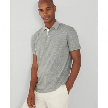 Hackett Men's Khaki Short Sleeve Linen Polo – 2XL