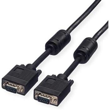 Roline Cable VGA de color Negro, con. A: VGA macho, con. B: VGA macho, long. 6m