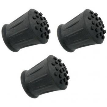 Duraflex Cane End Replacement – 7/8 Black Rubber – Set of 3
