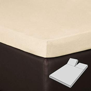 Rundumgummiges Spannbettlaken Split‑Topper – 140×200 cm