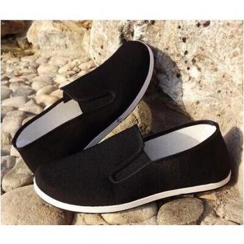 Chaussures Kung Fu Bruce Lee – tissu pur coton noir