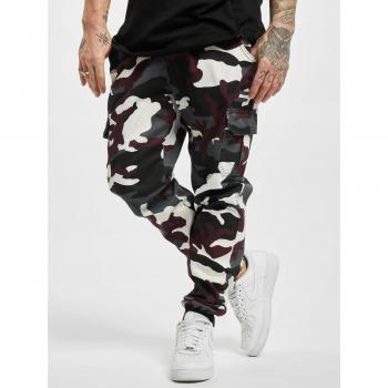 Urban Classics Camo Cargo Sportbyxor 2.0 Svart/Vit/Röd