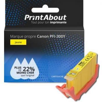 PrintAbout Gelb Tintenpatrone für Canon PFI-300Y