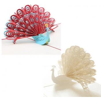 Valentine's Day & Mother's Day Peacock Card Duo