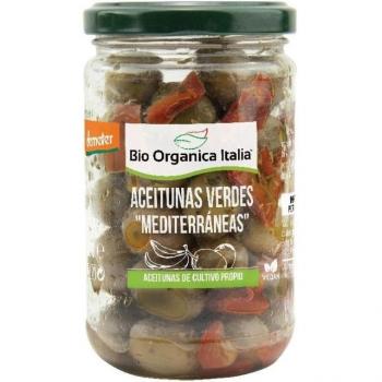 Bio Orgánica Italia Aceitunas Verdes Mediterráneas 180Gr. Demeter