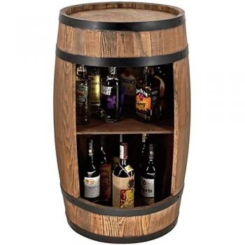 Pine Barrel Style Wine Organizer