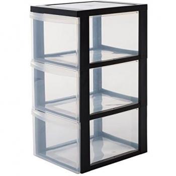 Iris Ohyama 3‑Drawer Tower Chest – Office/Bedroom Style