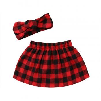 Red Plaid Holiday Baby Outfit