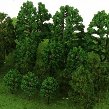 18-Piece Assorted Model Trees for Miniature Scenery