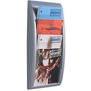 Paperflow Quick Blick 4061-35 Porta depliant Alluminio DIN A4 Numero scomparti 4 1 pz. (L x A x P) 290 x 650 x 95 mm