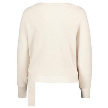 Betty Barclay Feinstrickpullover mit gerippten Abschlüssen, Größe 46, beige