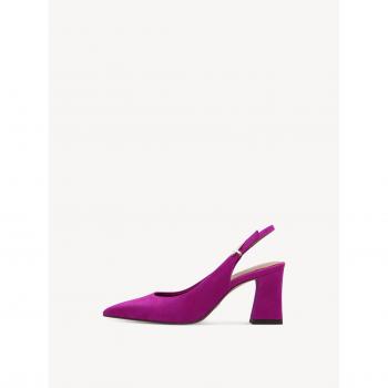 Tamaris Pink Block‑Heeled Cross‑Body Pump for Women, Size 6 US