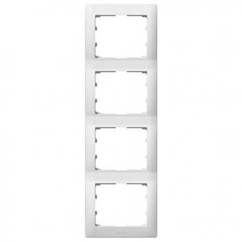 Legrand Galea Rahmen 4fach 771008 ultraweiss senkrecht