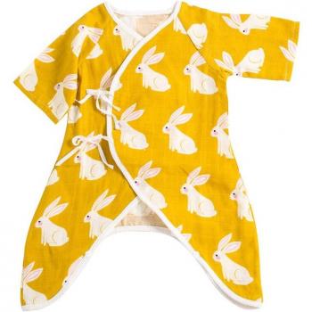Vestido mono de algodón para bebés con estampado de aventuras al aire libre